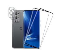 SkyKeep (Lot de 2 + 2 films de protection d'écran pour OnePlus 9 Pro 5G, film de protection d'écran en verre pour OnePlus 9 Pro 5G, 9H, anti-rayures, film de protection d'écran HD, anti-bulles, ultra