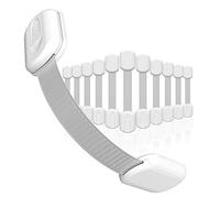 Skyla Homes Lot de 12 Verrous de sécurité pour enfant avec adhésif 3M verrous de placard les plus sûrs les plus rapides et les plus simples à utiliser pour meubles cuisine fours sièges de toilettes
