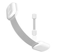 Skyla Homes Lot de 2 verrous de sécurité pour enfants - Les loquets de placard adhésifs 3M les plus sûrs, rapides et faciles - sans vis ni aimants, multi-usages pour meubles, cuisine, fours, sièges de