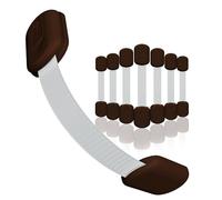 SKYLA HOMES Lot de 8 verrous de sécurité pour enfants - Sécurisés et rapides - Adhésif 3M - Loquets de porte d'armoire, tiroir, sans vis ni aimants, multi-usages pour meubles, fours de cuisine, sièges
