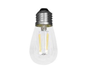 SKYLANTERN Ampoule à Filament LED Transparent - Ampoule Edison à LED Blanc Chaud 2W - Bulbes de Guinguette Culot E27, Compatible avec nos Guirlandes Guinguettes Extérieur