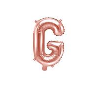 PartyDeco SKYLANTERN Ballon Lettre G Rose Champagne 35 cm