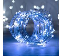 SKYLANTERN Guirlande 10 M Argent 100 Micro LED Blanc Froid