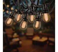 SKYLANTERN Guirlande Guinguette 10M 10 Bulbes Filament Ambré - Guirlande Lumineuse Ampoule E27 Ambrée - Guirlande Guinguette Led Filament rétro