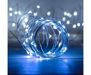 SKYLANTERN Guirlande Led Argent 4M - Guirlande Lumineuse Led 40 Leds - Guirlande Leds pour deco chambre, déco de Noël, ambiance poétique et romantique