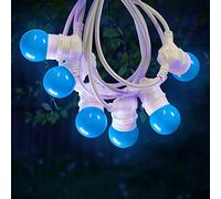 SKYLANTERN Guirlande Lumineuse Guinguette Bleu 10 m Cable Blanc