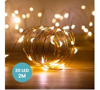 SKYLANTERN Guirlande Micro LED 2M Cuivre 20 LEDs