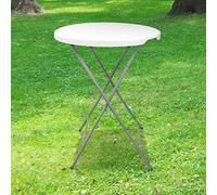 SKYLANTERN Lot de 10 Tables Hautes Mange Debout Pliante Grand Plateau 80 cm - Hauteur 1,10M - Table Pliante Mange Debout Grande Capacité idéal pour Cérémonies