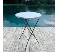 SKYLANTERN® Modèle 2025 amélioré - Table Haute Mange Debout Pliante Grand Plateau 80 cm - Hauteur 1,10M - Table Pliante Mange Debout Grande Capacité idéal pour Cérémonies et Mariages