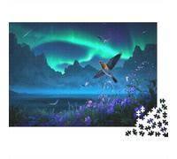 Skylark Puzzle Puzzle 1000 Pièces Adultes Et Enfants Dès 14 Ans 1000 Pièces Puzzle en Bois Défi Jouets Aurore Jeu Éducatif Cadeau Unique 1000pcs (75x50cm)