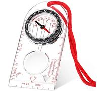 Skylety Boussole de Navigation avec Déclinaison Réglable pour Lecture Carte, Expédition, Randonnée, Course d'Orientation et Survie (1 Pièce)