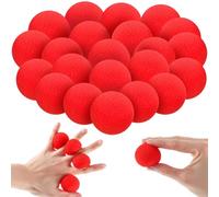 Skylety Lot de 50 boules en éponge rouges douces pour gros plan de rue classique avec instructions (français non garanti) (3,6 cm)