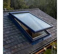 Skylight Fenêtre de toit - Cadre en alliage d'aluminium avec tige hydraulique pour grenier, sous-sol, solarium