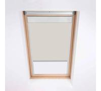 Skylight Store occultant pour fenêtres de toit Fakro - Crème antique - Cadre en aluminium argenté (94/140 (code 09))