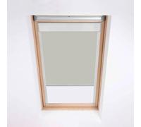 Skylight Store occultant pour fenêtres de toit Velux - Sable - Cadre en aluminium argenté (9)