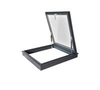 Skylights & Roof Windows, Heavy Duty Skylight House Roof Window, Durable Aluminum Alloy & Tempered Glass, for Hallway Sun Room Stairway Garage(LxW 60x65cm/23.6x25.6in)