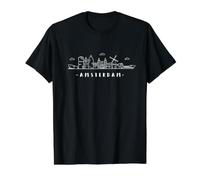 Skyline Amsterdam Pays-Bas Amoureux de la Ville T-Shirt Graphique avec Valeur