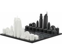 Skyline Chess Schachspiel Los Angeles Edition, Designer Städte-Schach mit Acrylfiguren, 38 x 38 cm, 957