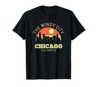 Skyline Classique de Chicago The Windy City T-Shirt