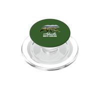Skyline d'Asheville City Inside Bear Silhouette en Caroline du Nord PopSockets PopGrip pour MagSafe