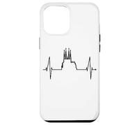 Skyline de Barcelone Heartbeat Heart Espagne Sagrada Familia Coque pour iPhone 12 Pro Max