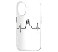 Skyline de Barcelone Heartbeat Heart Espagne Sagrada Familia Coque pour iPhone 17