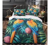 Skyline de Paris Parure de Lit Microfibre Hypoallergique 3D Effet Léger aquarelle Vue panoramique Housse de Couette Fermeture Éclair Ultra Douce Respirante for couple amoureux King（220x240cm）