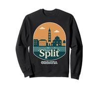 Skyline de souvenirs divisés - souvenirs croates Sweatshirt