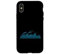 Skyline Devant Industry and Rockets City Coque pour iPhone X/XS