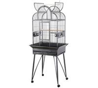 Skyline Grande cage à oiseaux 160 cm - Perruches, canaris et pinsons, gris anthracite