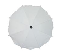 Skyline Ombrelle Parapluie pour Poussette Universelle Accessoire Zertifikat Anti UV 50+ Protection Soleil Adaptateur Parasol Diamètre 63 cm Blanc
