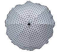 Skyline Ombrelle Parapluie pour Poussette Universelle Accessoire Zertifikat Anti UV 50+ Protection Soleil Adaptateur Parasol Diamètre 63 cm Points noirs