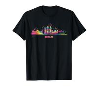 Skyline Paysage coloré Berlin T-Shirt