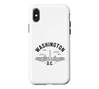 Skyline Vintage de Washington D.C. Coque pour iPhone X/XS