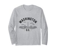 Skyline Vintage de Washington D.C. Manche Longue
