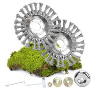 Skymico Tete Debroussailleuse Universelle 2 Pièces,Universal 25,4 mm Aperture Tete Febroussailleuse,Convient au Jardinage, Pelouse-Brosse Debroussailleuse (8+8 Pouces)