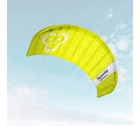 Skymonkey Airtwister 2.3 Aile de Traction avec Boucles de vol « Ready 2 Fly » (prêt à Voler) - 230 cm [Vert-Jaune]
