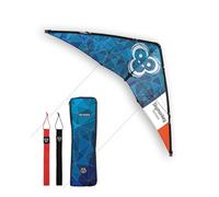 Skymonkey Fastrider Cerf-Volant pour Adolescents et Adultes, cerf-Volant à 2 Lignes, envergure : 127cm - Galaxyblue