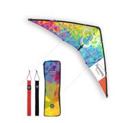 Skymonkey Fastrider Cerf-Volant pour Adolescents et Adultes, cerf-Volant à 2 Lignes, envergure : 127cm - Rainbow