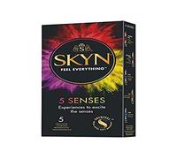 SKYN 5 Senses - Préservatifs pour stimuler vos sens - 5 Preservatifs Sans Latex