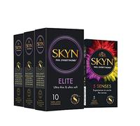 SKYN® Elite Preservatifs Sans Latex - Paquet de 3 x 10 Preservatifs et 5 Gratuites Paquet de 5 Senses