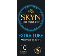 SKYN Extra Lube Préservatifs extra humides sans latex extra lubrifiants 10pcs