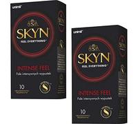 SKYN® Intense Feel Préservatifs texture intensément perlée, sans latex - Paquet de 10 x 2