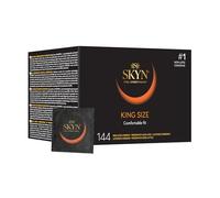 Skyn King Size large : Lot de 144 Préservatifs Extra large, sans latex Skynfeel pour Homme, Xl, Préservatifs Fins, Forme Droite Lisse / Diamètre 56mm