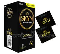 Skyn Original Condoms sans Latex Polyisoprene Ultra Mince Condoms Boîte 20