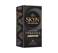 Skyn Préservatifs 100 Pour cent sans latex matière pour des sensations intenses, Naturelle, 14 unité (Lot de 1)