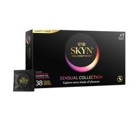 SKYN Sensual Collection Édition Spéciale : Lot de 38 Préservatifs | Sans Latex, Taille Normale, Fins, Texturés (Striés & Perlés) et Parfumés - Pour des Sensations Ludiques et Amusantes