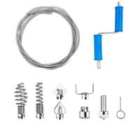 Skynzor Furet Deboucheur Canalisation 5Mx12MM, Deboucheur Evier Professionnel, Spirale de Nettoyage Tuyaux Canalisation, Serpent Deboucheur Canalisation, Debouchage Tuyauterie, Abflussreiniger Spirale