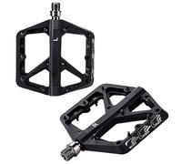 SkyPOOU 1 paire de pédales plates pour VTT en nylon antidérapant avec roulement scellé de 2,4 cm et base large pour vélo ergonomique
