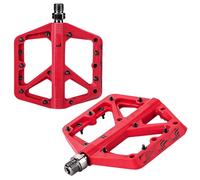 SkyPOOU 1 paire de pédales plates pour VTT en nylon antidérapant avec roulement scellé de 2,4 cm et base large pour vélo ergonomique